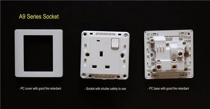 1 Gang 13A Switched Socket With Light