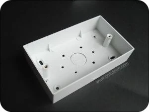 PVC Switch Box 2 Gang Nevodivý